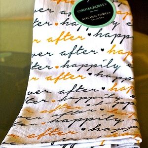 CYNTHIA ROWLEY KITCHEN TOWELS SET/2 HAPPILY AFTER